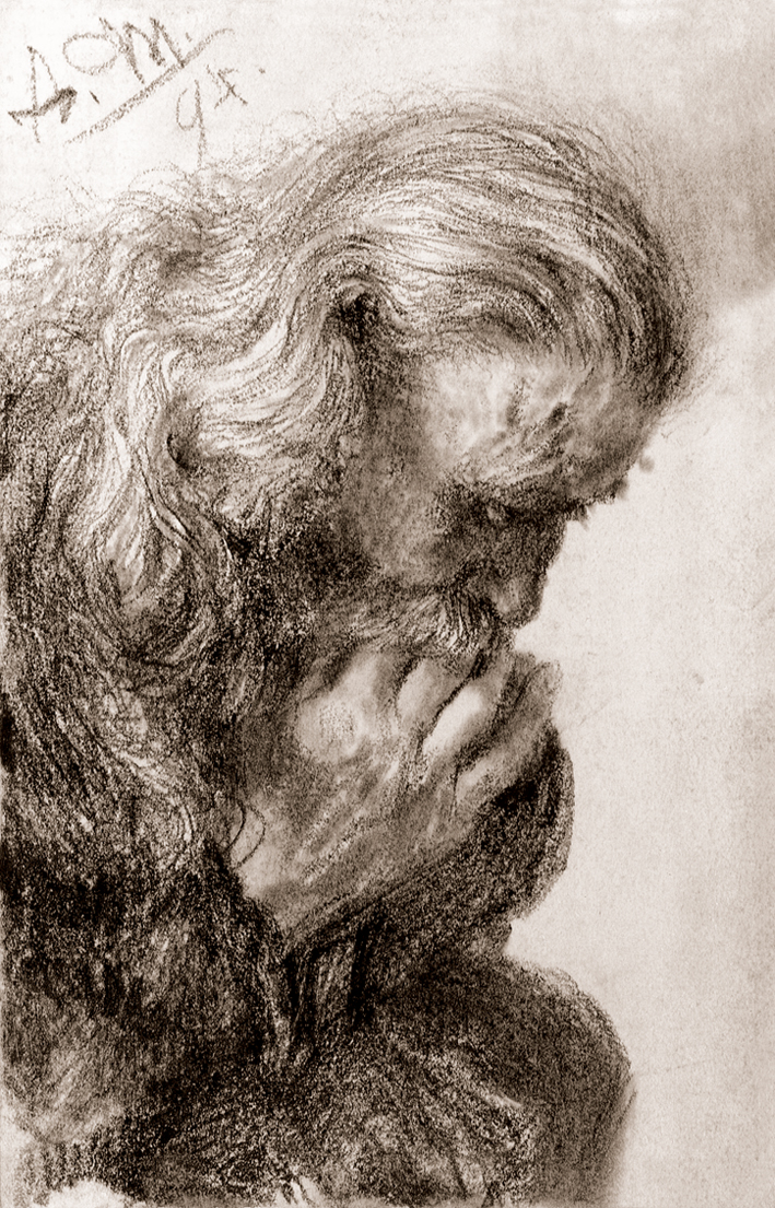  Adolpyh Von Menzel —— 长发老人